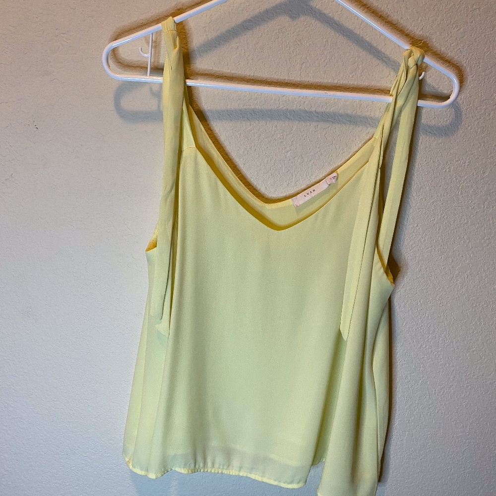 Yellow Top with Ties
